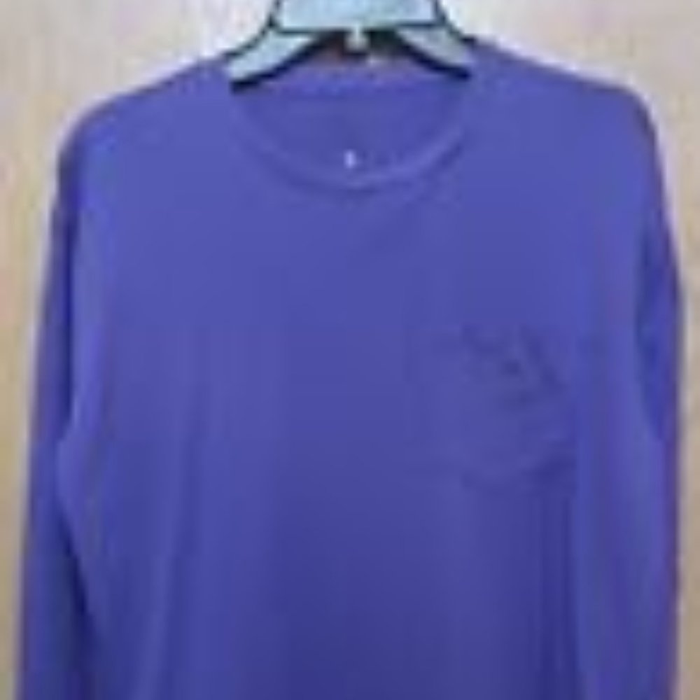 Polo (Ralph Lauren Shirt)-(Long Sleeve)-(Purple)-(Size M)-(Pre-owned)-$25.00